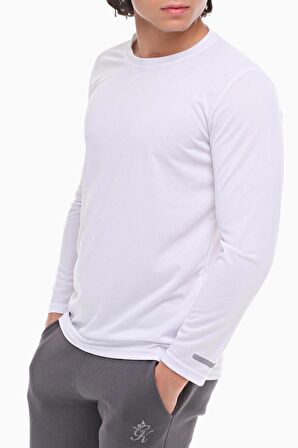 Ghassy Co. Erkek Nem Emici Hızlı Kuruma Uzun Kollu Spor Tshirt 