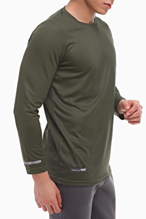 Ghassy Co. Erkek Nem Emici Hızlı Kuruma Uzun Kollu Spor Tshirt 