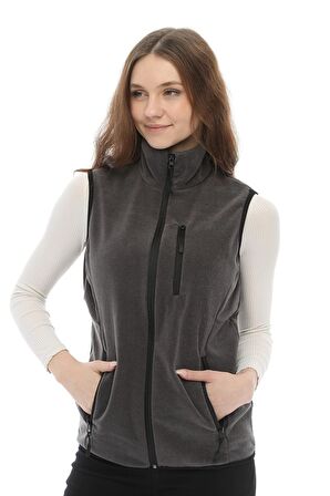 Ghassy Co. Kadın Çok Cepli Polar Yelek 