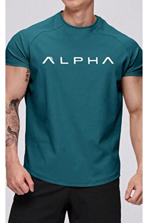 Ghassy Co. Erkek Alpha Sports Reglan Oval Kesim Penye T-shirt