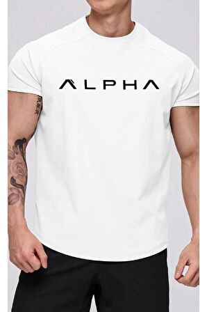 Ghassy Co. Erkek Alpha Sports Reglan Oval Kesim Penye T-shirt