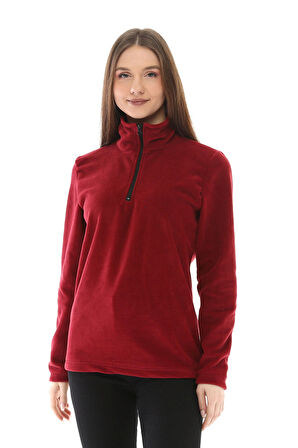 Ghassy Co. Kadın Yarım Fermuar Dik Yaka Polar 