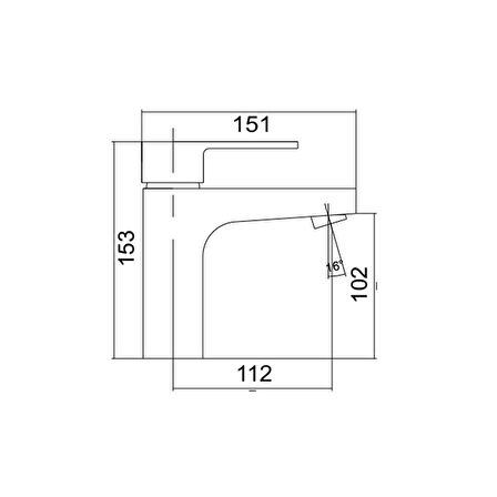 Venezia Anatolia Serisi Krom Lavabo Bataryası