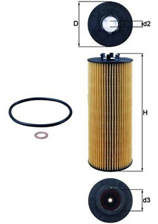 Vw Yag Filtresi - E350hd44 / L317 - Mhl Ox164d