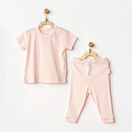 Andywawa Jacquard 2'li Kısa Kollu Bebek Takımı AC24709