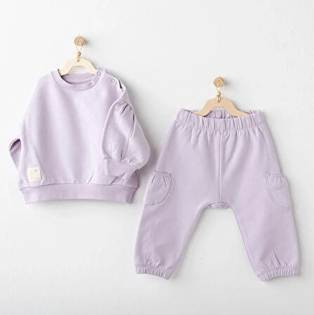 Andywawa Ac25353 Basic 2'li Bebe Takım Lila