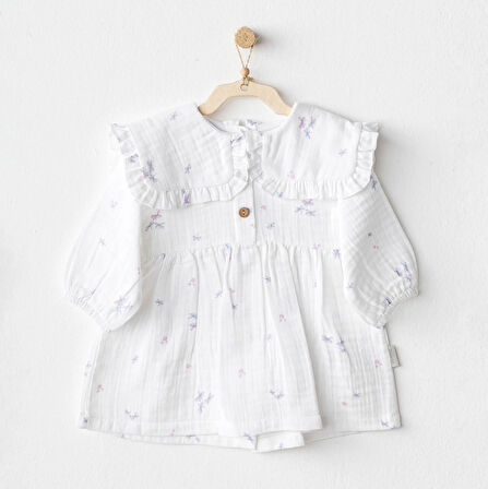 Kız Bebek Elbise Dress Magical Butterfly Muslin AC25585