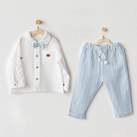 Erkek Bebek Takım 2 Parça Muslin AC25622