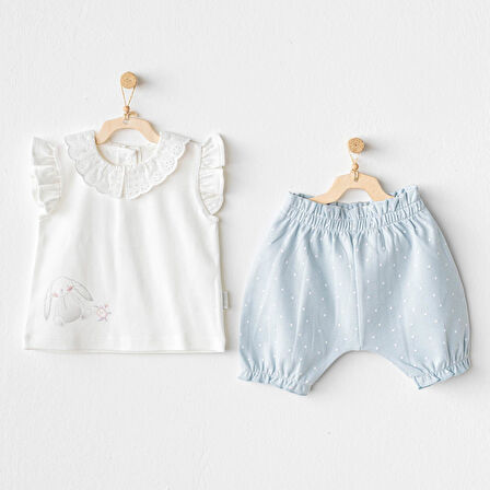 Kız Bebek Takım 2 Parça Set Cuddly Bunny Bear AC25630