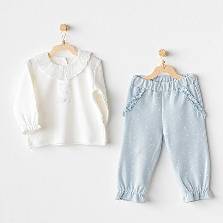 Kız Bebek Takım 2 Parça Set Cuddly Bunny Bear AC25633