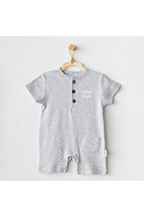 Andy Wawa Bebek Basic Romper Gri Tulum AC25893