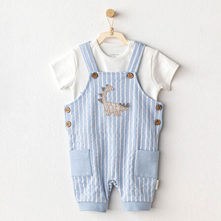 Erkek Bebek Salopet Takım Jumpsuit Set AC25914