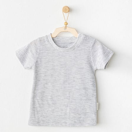 Andy Wawa T-Shirt Casual Gri Melanj