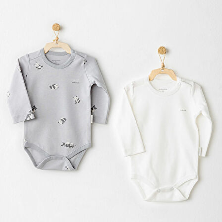 Andywawa AC26036 Keep Smiling 2’li Badi Grey