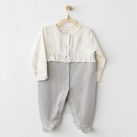 Andywawa Ac26255 Baby Bow Bliss Tulum Ekru Gri