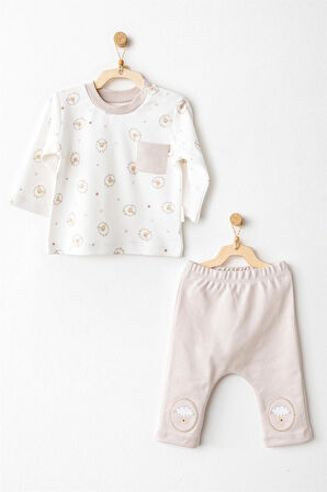 Andywawa Bebek Tinny's Sheeps Alt Üst Takım AC26153