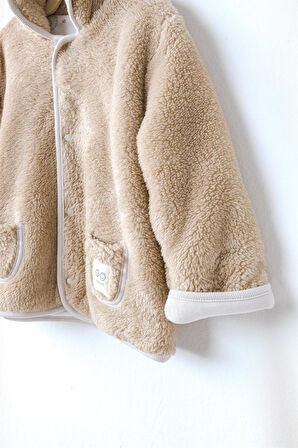 Andywawa Bebek Tinny's Sheeps Peluş Ceket Bej AC26165