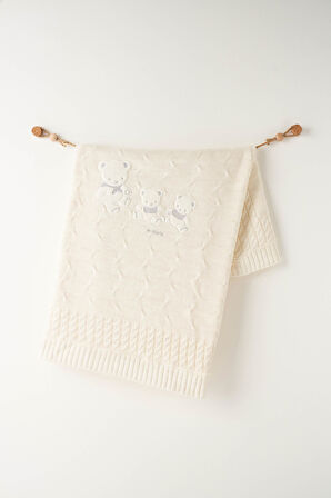 Bebek Triko Battaniye  85x100 cm Knitted Blanket AC26341