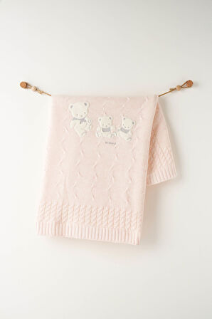 Bebek Triko Battaniye  85x100 cm Knitted Blanket AC26341