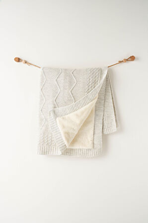 Bebek Triko Battaniye  85x100 cm Knitted Blanket AC26345