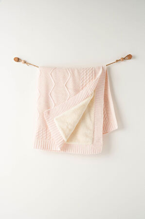 Bebek Triko Battaniye  85x100 cm Knitted Blanket AC26345
