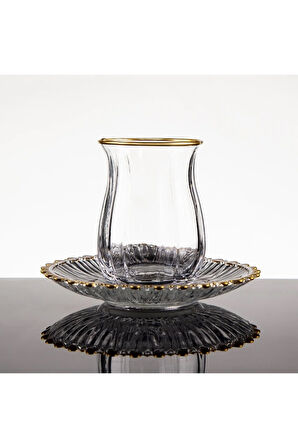 El Dekorlu Çay Bardak Takımı