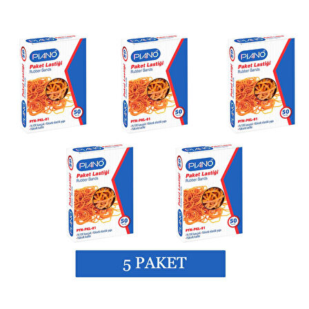 Piano Kauçuk Ambalaj Lastiği 50 gr (PYN-PKL-01) 5 Paket