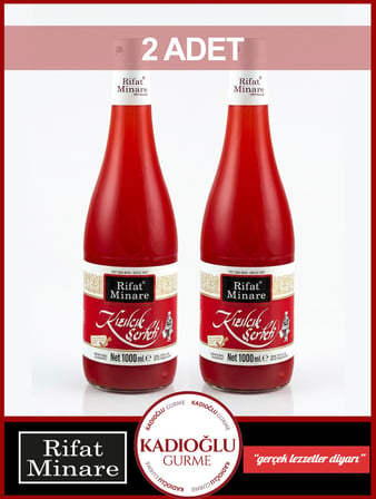 Rifat Minare Kızılcık Şerbeti 1 Lt X 2 ADET