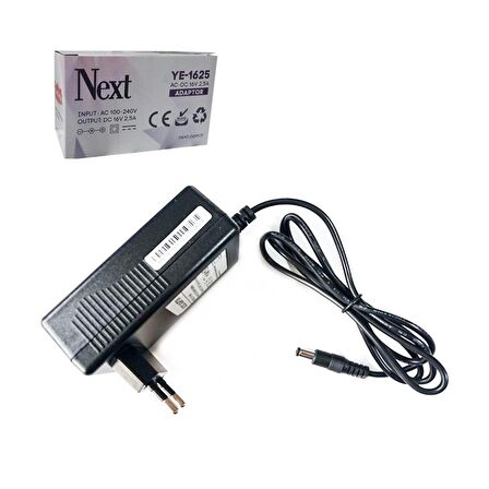SANTRAL ADAPTÖR 16V 2.5A 5.5X2.5 NEXT YE-1625-1605