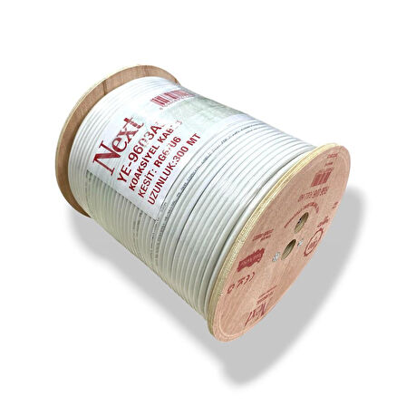 NEXT YE-9603AL RG6U6 Full HD Koaksiyel Anten Kablosu 96Tel 300Metre