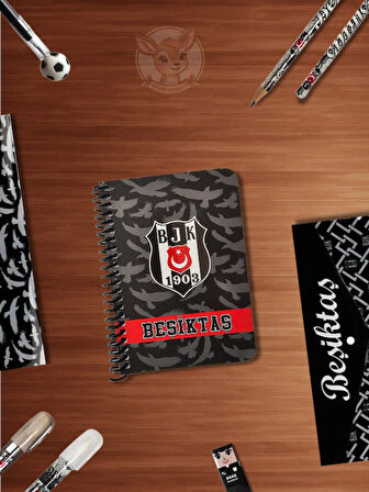 BJK Beşiktaş Taraftar Not Defteri 72 Yaprak Çizgili Ödev Defteri (1 Adet)