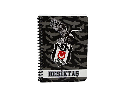 Beşiktaş A6 72 Yaprak Karton Kapak Spiralli Bloknot Çizgili (591711)