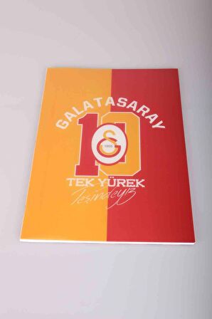 LİSANSLI GALATASARAY KARELİ A4 PP KAPAK 60 YAPRAK DEFTER 