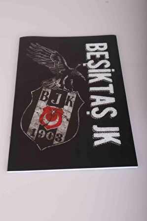 LİSANSLI BEŞİKTAŞ KARELİ A4 PP KAPAK 60 YAPRAK DEFTER 