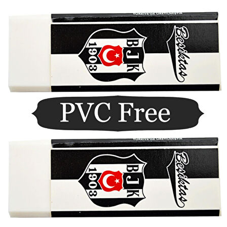Beşiktaş No:20 PVC Free Büyük Boy Beyaz Silgi 3 Adet
