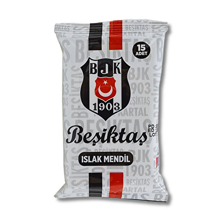 Beşiktaş Islak Cep Mendili 15 Yaprak (609024) 1 Adet