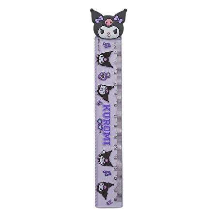 Kuromi&Hello Kitty Plastik Cetvel 15 cm (612328) 1 Adet