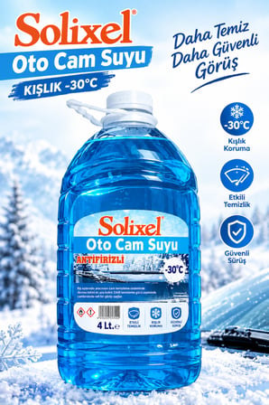 Solixel Kışlık Oto Cam Suyu -30°C 4 LT