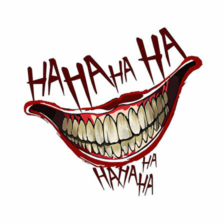 Graffiti araba stil Ha ha ha Sticker Etiket Yapıştırma 18CM