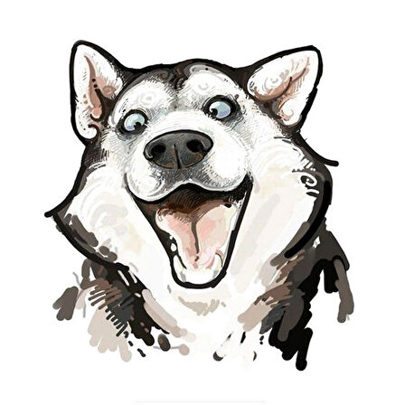 Husky köpek araba Sticker 18 Cm Etiket Yapıştırma