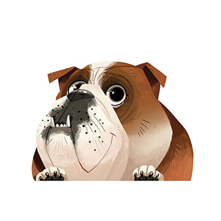 İngilizce Bulldog Pet araba Sticker 18CM Yapıştırma