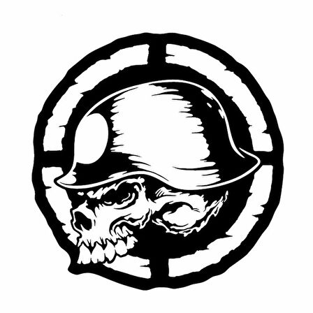 Kuru kafa Araba oto Sticker Etiket 15 Cm Siyah