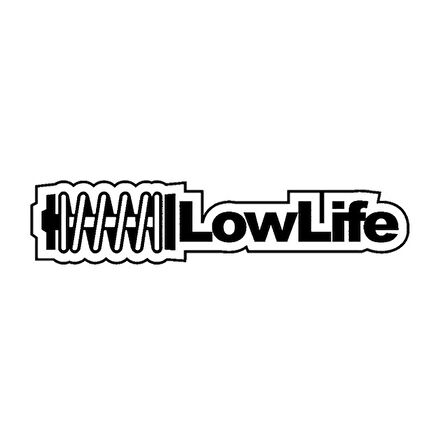 Low Life Araba Sticker Etiket  Siyah 18Cm Yapıştırma