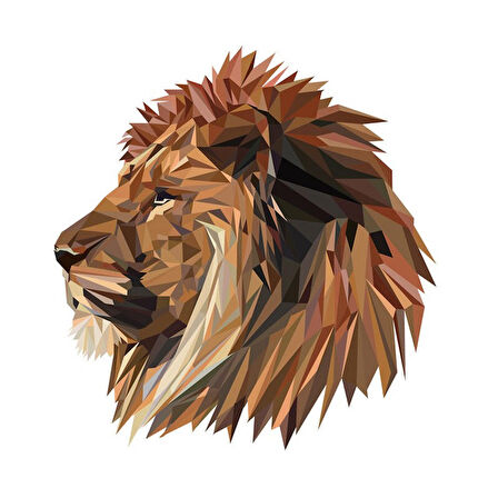 Sanatsal Aslan Araba Sticker Yapıştırması Oto Etiket 18CM