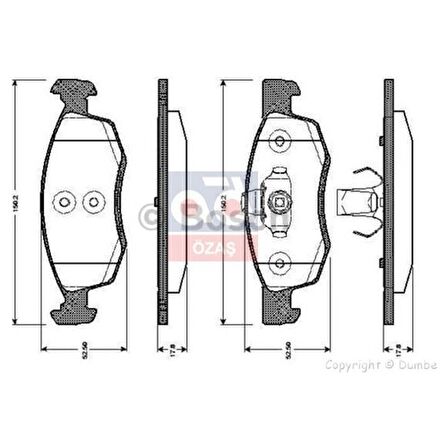 Bosch Fren Balatası Ön 150.2Mm Logan Mcv 07