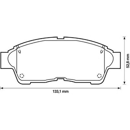 Bosch Fren Balatası Ön 133Mm Corolla 1.4 97