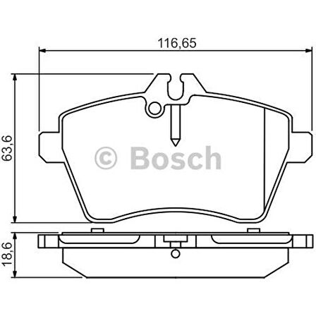 Bosch Fren Balatası Ön 116Mm A Serısı W169 A 170 04