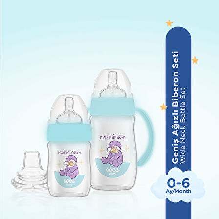 Wee Baby Nanninom Geniş Ağızlı Biberon Seti