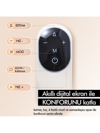 Missidea Relaxus Sıkmalı Ovmalı Isıtmalı Kafa Masaj Cihazı Şarjlı Akıllı Yoğurma Baş ve Göz Masaj Aleti