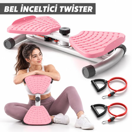 Missidea Relaxus Direnç Ayarlı Twist Ev Tipi Denge Egzersiz Aleti Kaymaz Bel Karın Sıkılaştırma